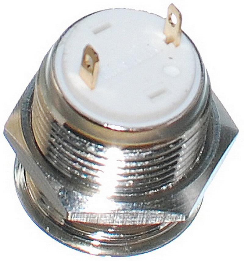 Кнопка антивандальна VJ Parts d18mm стрижка 16mm h21mm 2 контакту, фото №2