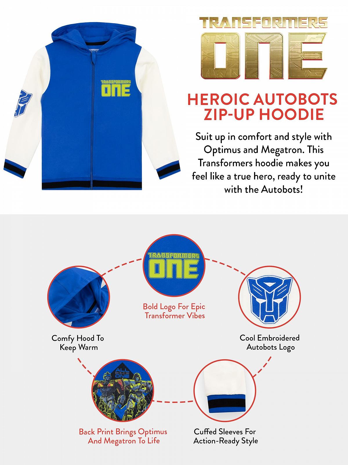 Худи Transformers Autobots Megatron and Optimus Prime для мальчиков, фото №7