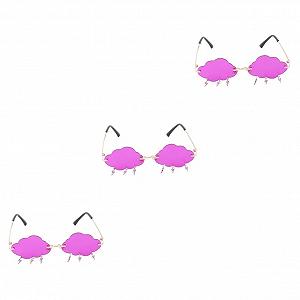 Сонцезахисні Окуляри LIFKOME Серцеподібні Фіолетові (3 пари) - Фото 1