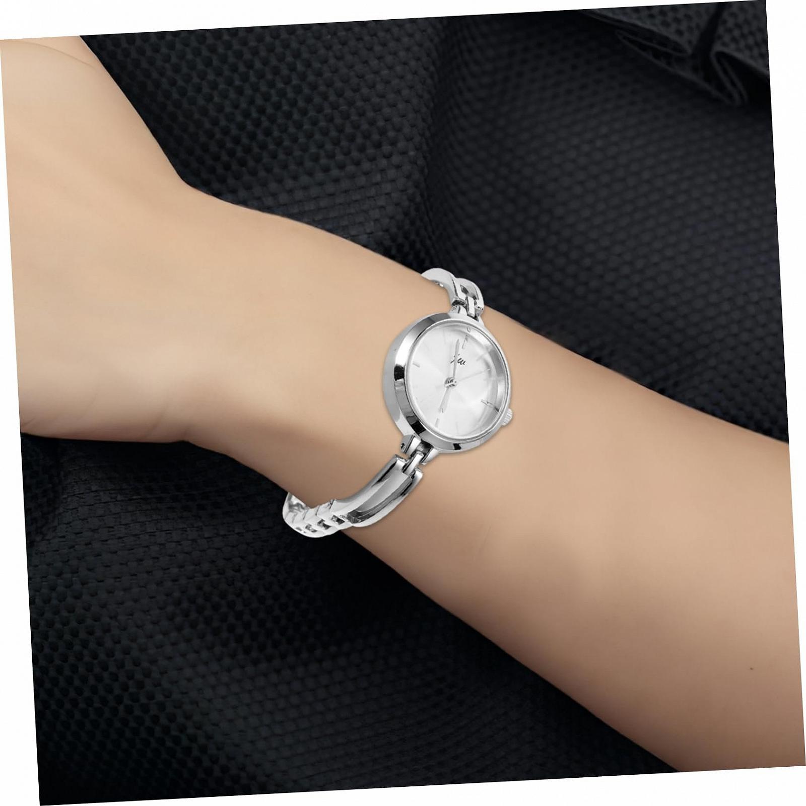 Кварцевые Часы Healvian Женские Серебряные Белые, фото №5