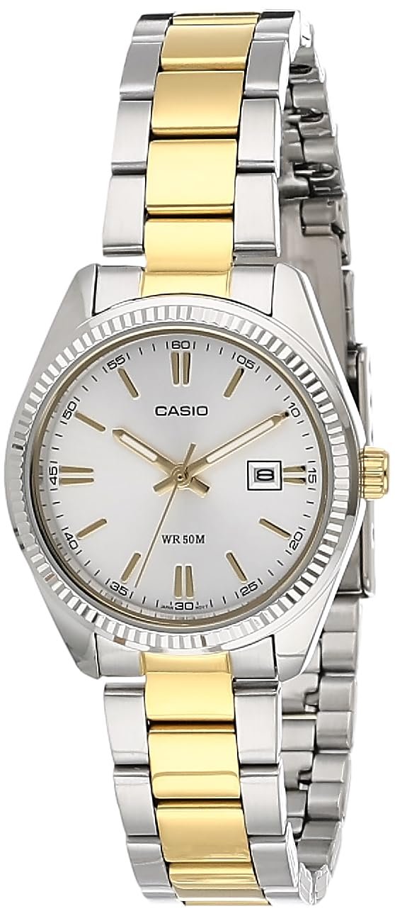 Часы женские Casio Classic LTP-1302SG-7A аналоговые кварцевые серебристый, браслет, фото №1