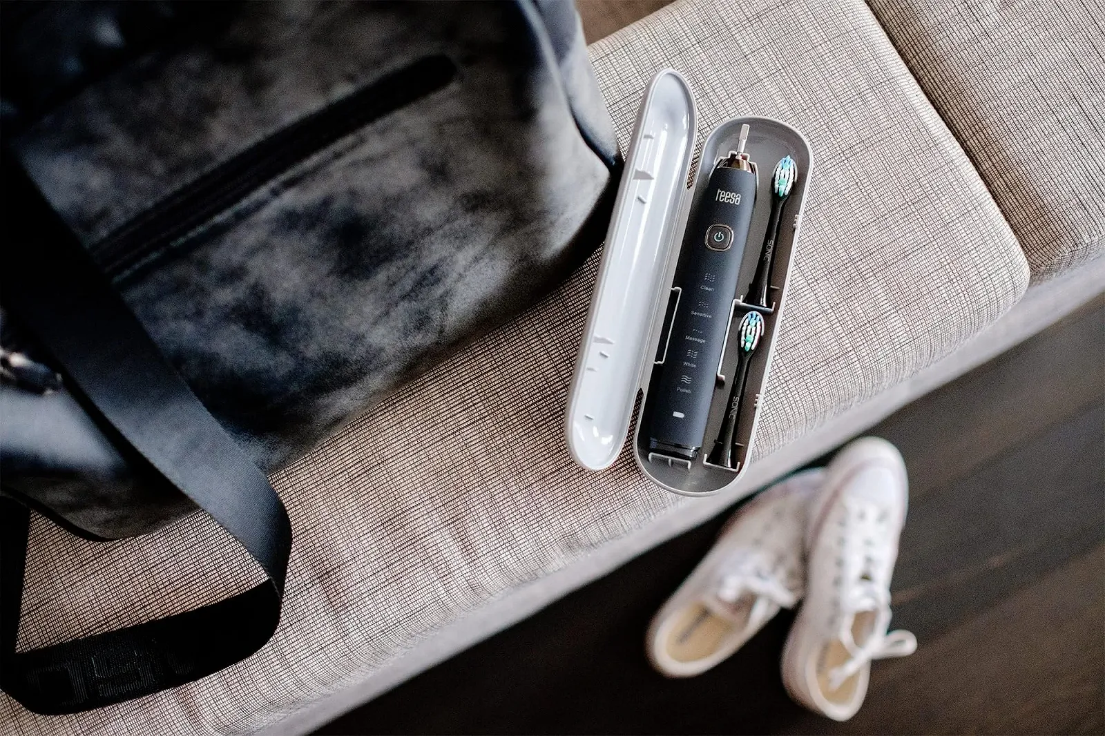 Электрическая звуковая зубная щетка Teesa Sonic TSA8015 5 режимов Черная, фото №7