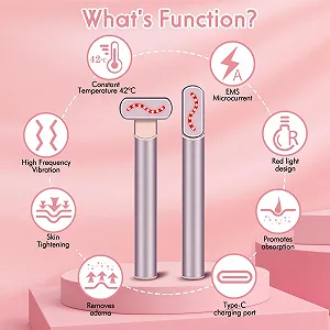 Масажер для обличчя MDIBZCA 4-в-1 EMS для підтяжки шкіри synthetic.ua - Фото 1