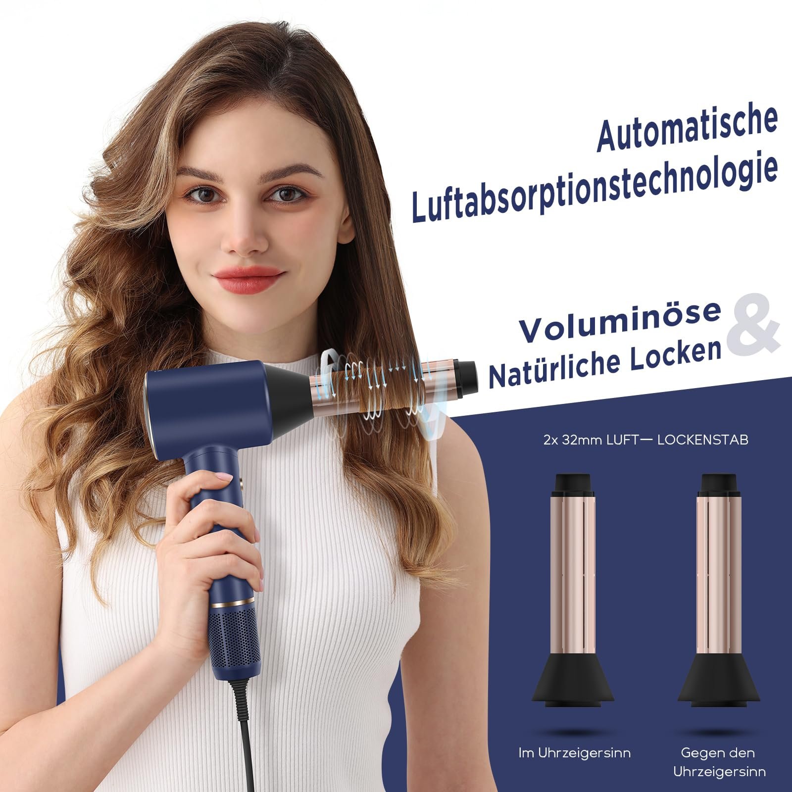 Фен PARWIN PRO BEAUTY Air-Sonic, Prussian Blue, фото №3