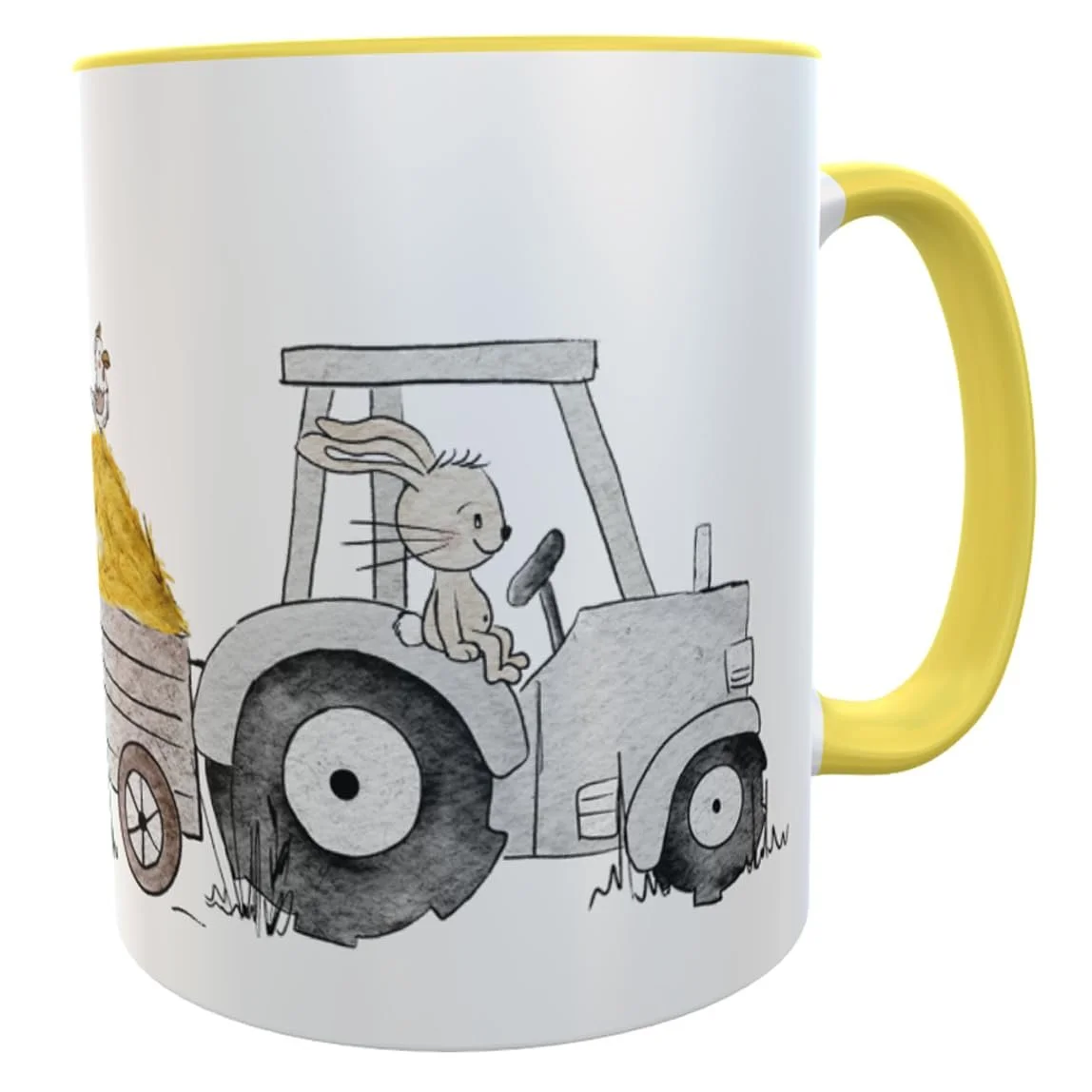 Персоналізована дитяча кружка Трактор Жовтий Village Child з ім'ям, фото №1 Персоналізована дитяча кружка Трактор Жовтий Village Child з ім'ям, фото №1