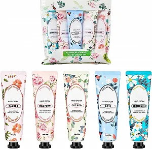 Крем для рук Увлажняющий, Набор кремов для очень сухой кожи рук, Цветочный и фруктовый увлажняющий крем для рук, Крем для рук, Маленький подарок для женщин, Набор мини-кремов для рук для женщин - Фото 1