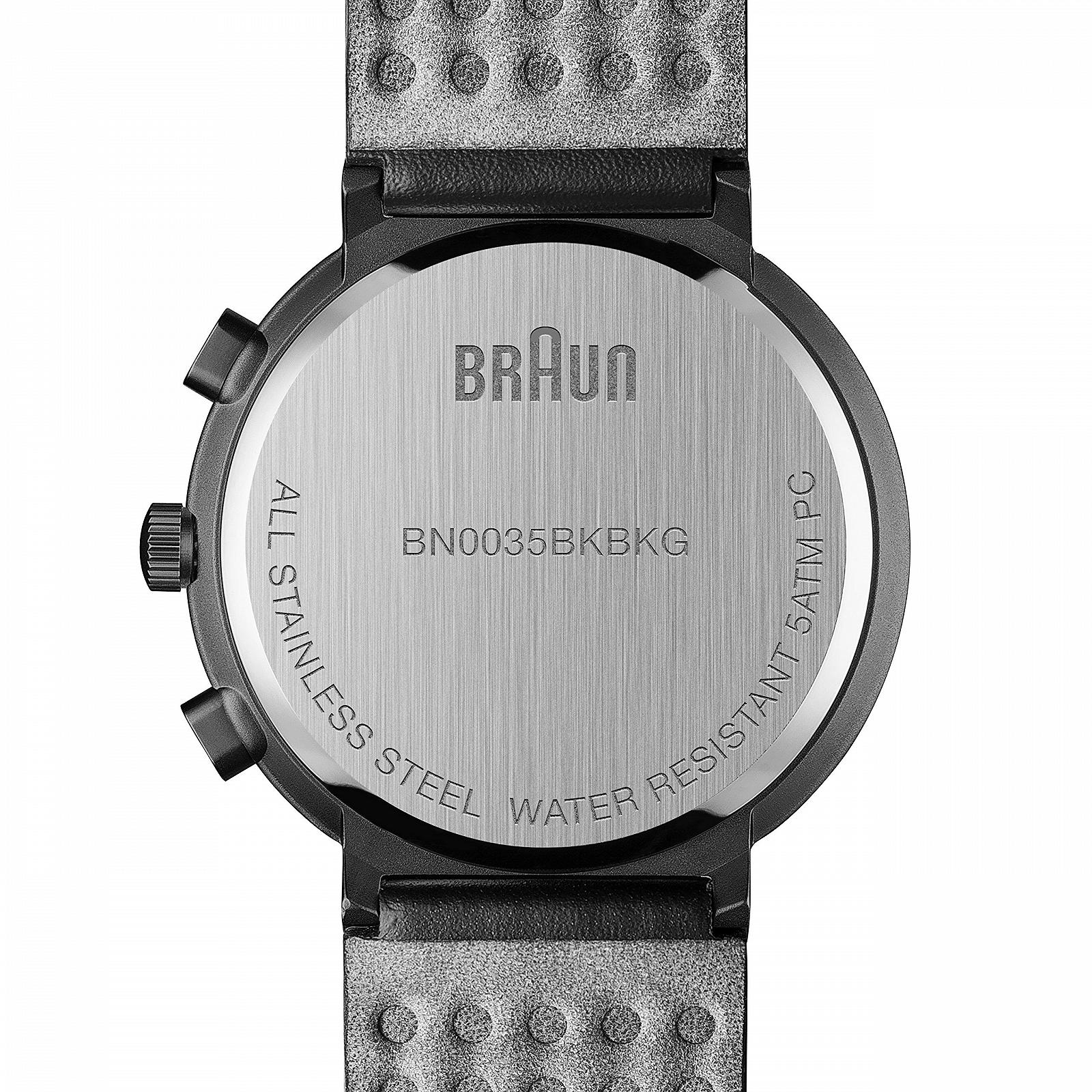 Годинник Braun BN0035WHBKG Чоловічий Кварцовий Аналоговий Хронограф Шкіряний ремінець, фото №5
