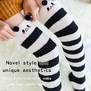 Пара жіночих довгих шкарпеток Panda One Size synthetic.ua - Фото 1