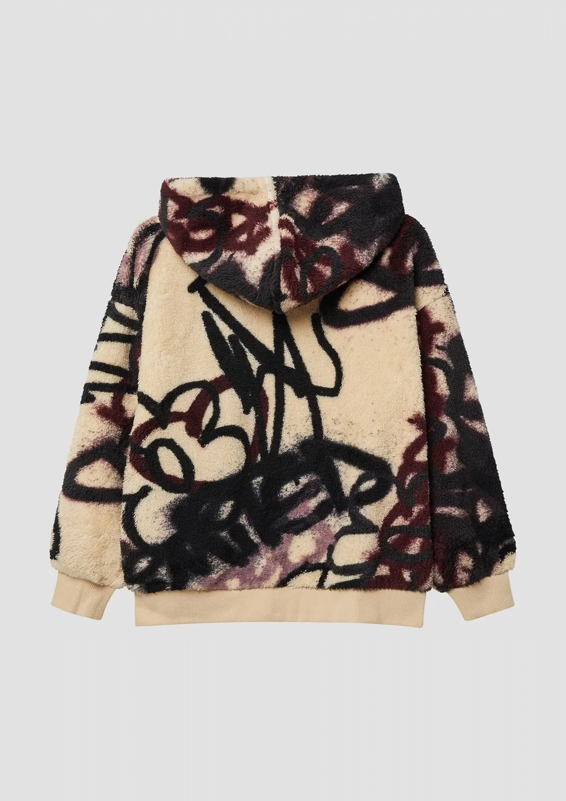 Куртка s.Oliver Плюшевая Teddy Oversized с граффити-принтом, фото №6