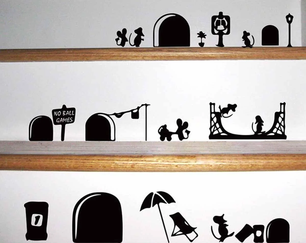 Наклейки Мишача нора вінілові 55 x 25 см, фото №4