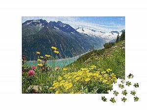 Пазл puzzleYOU Zillertal, Mountains & Valleys Циллертальские Альпы, Австрия 500 деталей synthetic.ua - Фото 1
