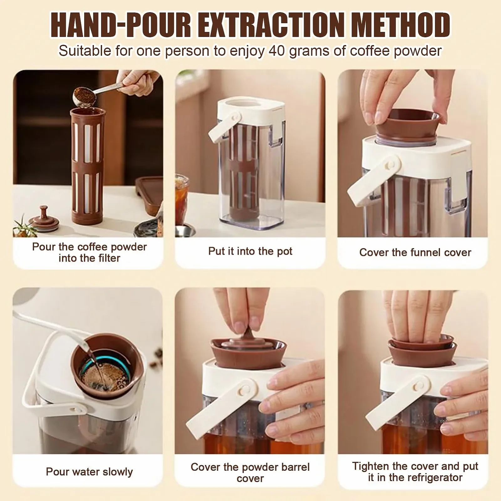 Кавник для холодного приготування кави, великий контейнер для приготування холодної кави, фото №9 Кавник для холодного приготування кави, великий контейнер для приготування холодної кави, фото №9