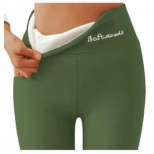 Леггинсы Soft Clouds Флис Повседневные Теплые Зимние  Slim synthetic.ua - Фото 1