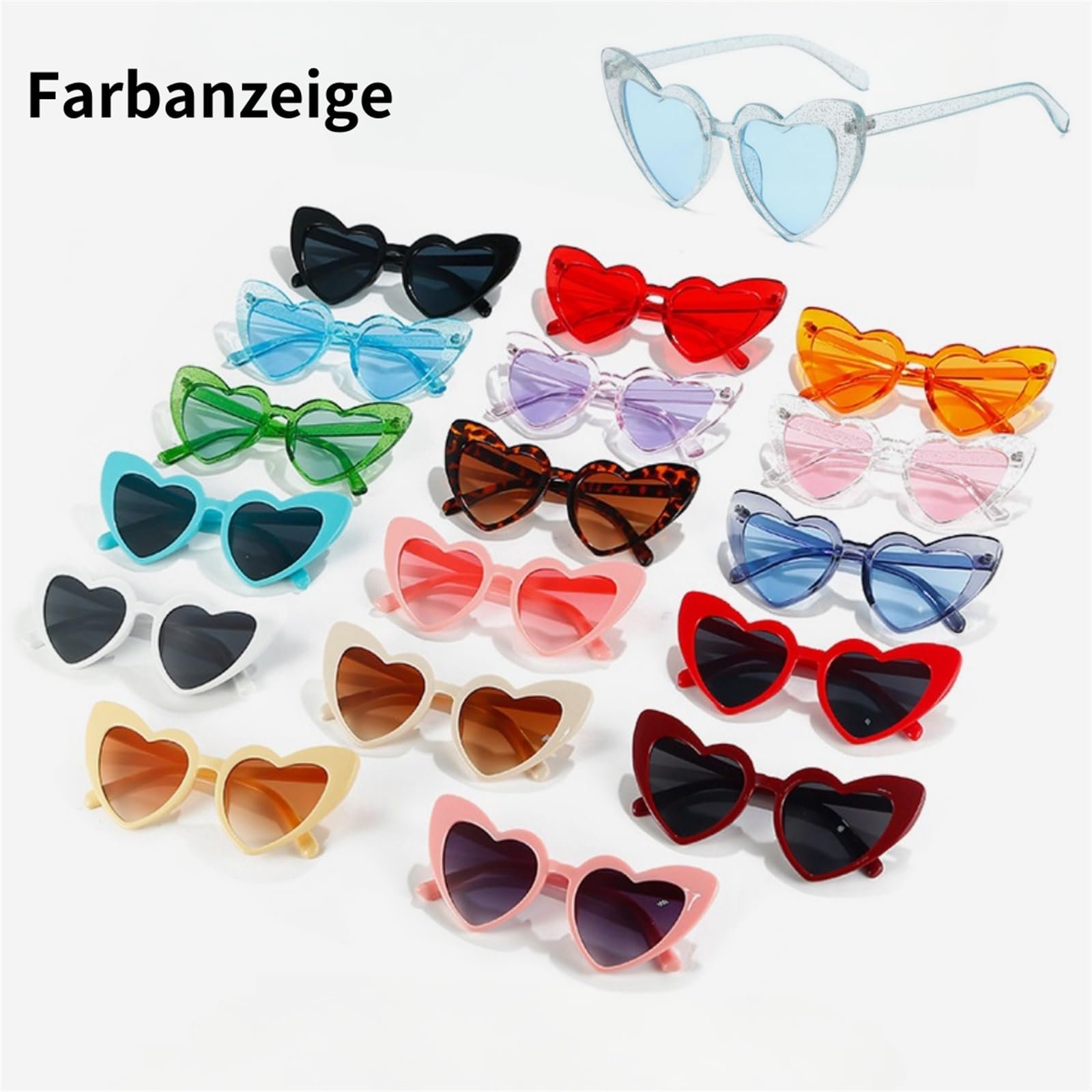 Сонцезахисні окуляри Серцеподібні qinqilanqi-S для жінок Вінтажні, фото №4