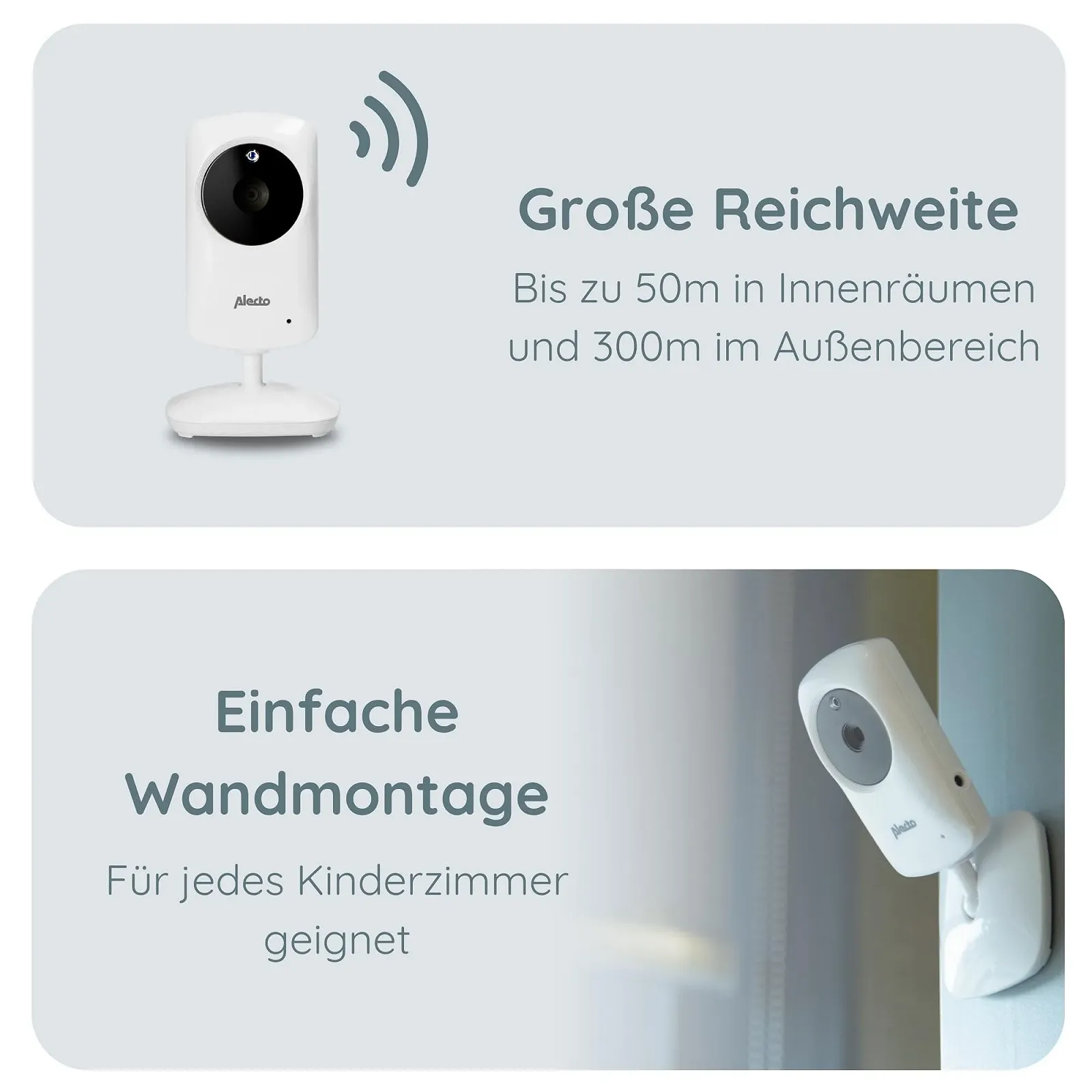 Відеоняня Alecto DVM-64 Wireless Night Vision Intercom High Range White, фото №4 Відеоняня Alecto DVM-64 Wireless Night Vision Intercom High Range White, фото №4