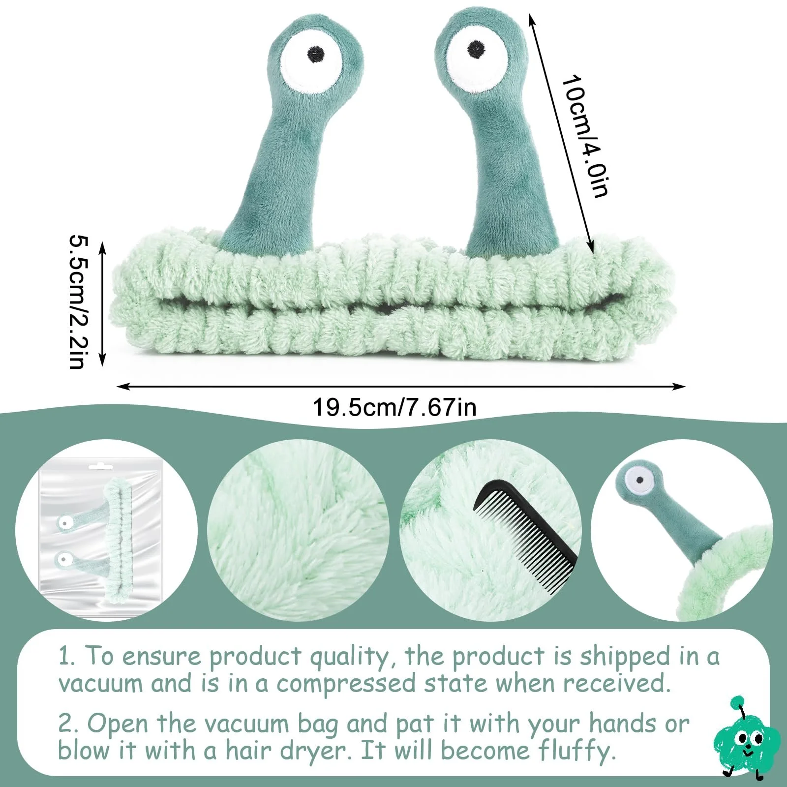 Пов'язка для волосся Sibba Snail, Косметична, фото №2