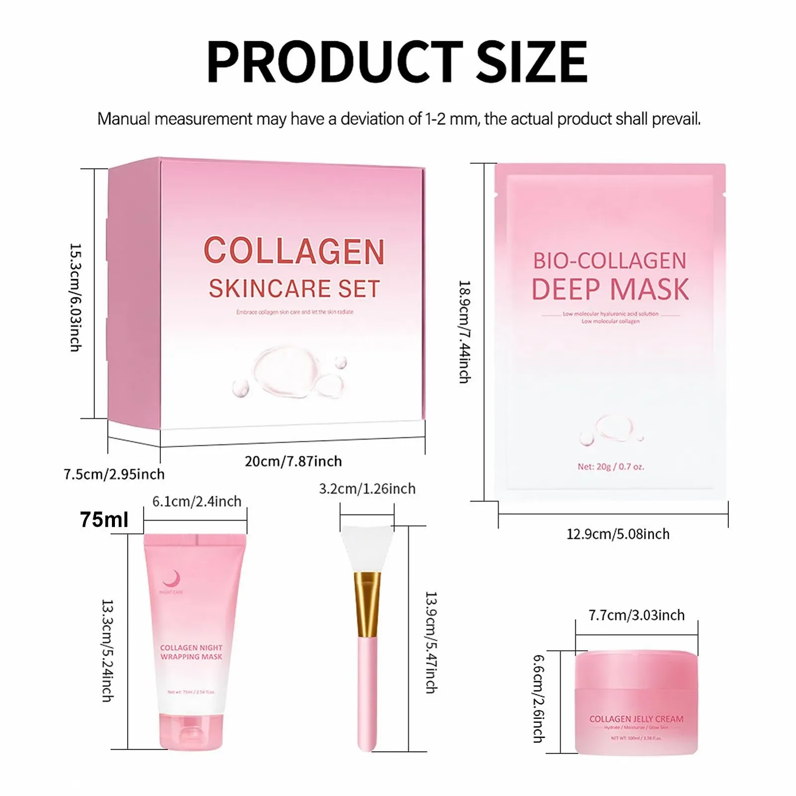 Маска-пілінг для обличчя, Soothing Moisturizer Mask з пензлем, освіжаючі засоби для краси, фото №2