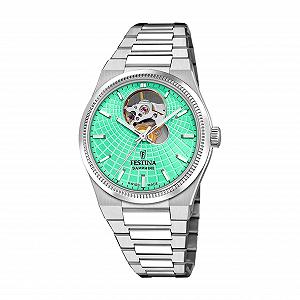 Купить Женские часы Автоматические Festina Swiss Made Riv
é F20054/3 Swiss Made Автоматические корпус из нержавеющей стали 316L Серебряный Зеленый, Зеленый, Браслет - Фото 1 Женские часы Автоматические Festina Swiss Made Riv
é F20054/3 Swiss Made Автоматические корпус из нержавеющей стали 316L Серебряный Зеленый, Зеленый, Браслет - Фото 1