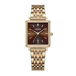 Купить Женские часы BURKER Daisy Квадратные женские часы Браслет-цепочка Нержавеющая сталь Аналоговые Кварцевые 3 ATM Водонепроницаемые - 28 мм - Золотые Коричневые - Фото 1 Женские часы BURKER Daisy Квадратные женские часы Браслет-цепочка Нержавеющая сталь Аналоговые Кварцевые 3 ATM Водонепроницаемые - 28 мм - Золотые Коричневые - Фото 1