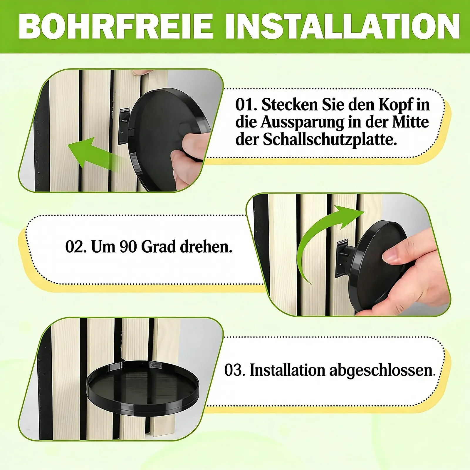 Держатели для цветочных горшков на акустические панели 2 шт. Черные, фото №4