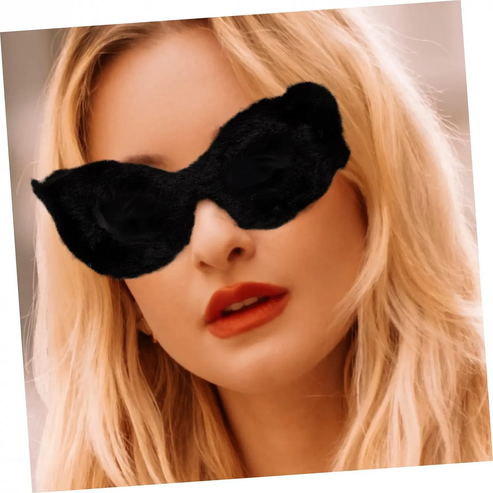 Сонцезахисні окуляри VALICLUD Плюшеві Вечірні Ретро Вінтажні Модні Фланель, фото №2