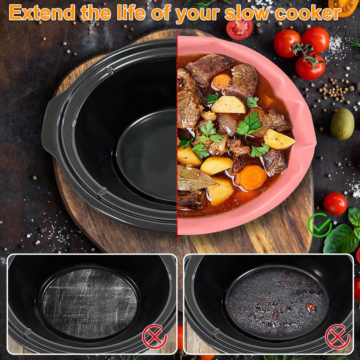 Вкладиш-розділювач для мультиварки xiangbaoshang з ручкою силіконовий рожевий 8qt, фото №7 Вкладиш-розділювач для мультиварки xiangbaoshang з ручкою силіконовий рожевий 8qt, фото №7