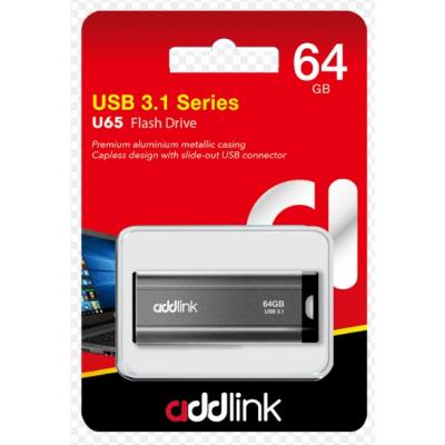 USB флеш-накопитель AddLink 64GB U65 Gray 3.1 ad64GBU65G3, фото №4