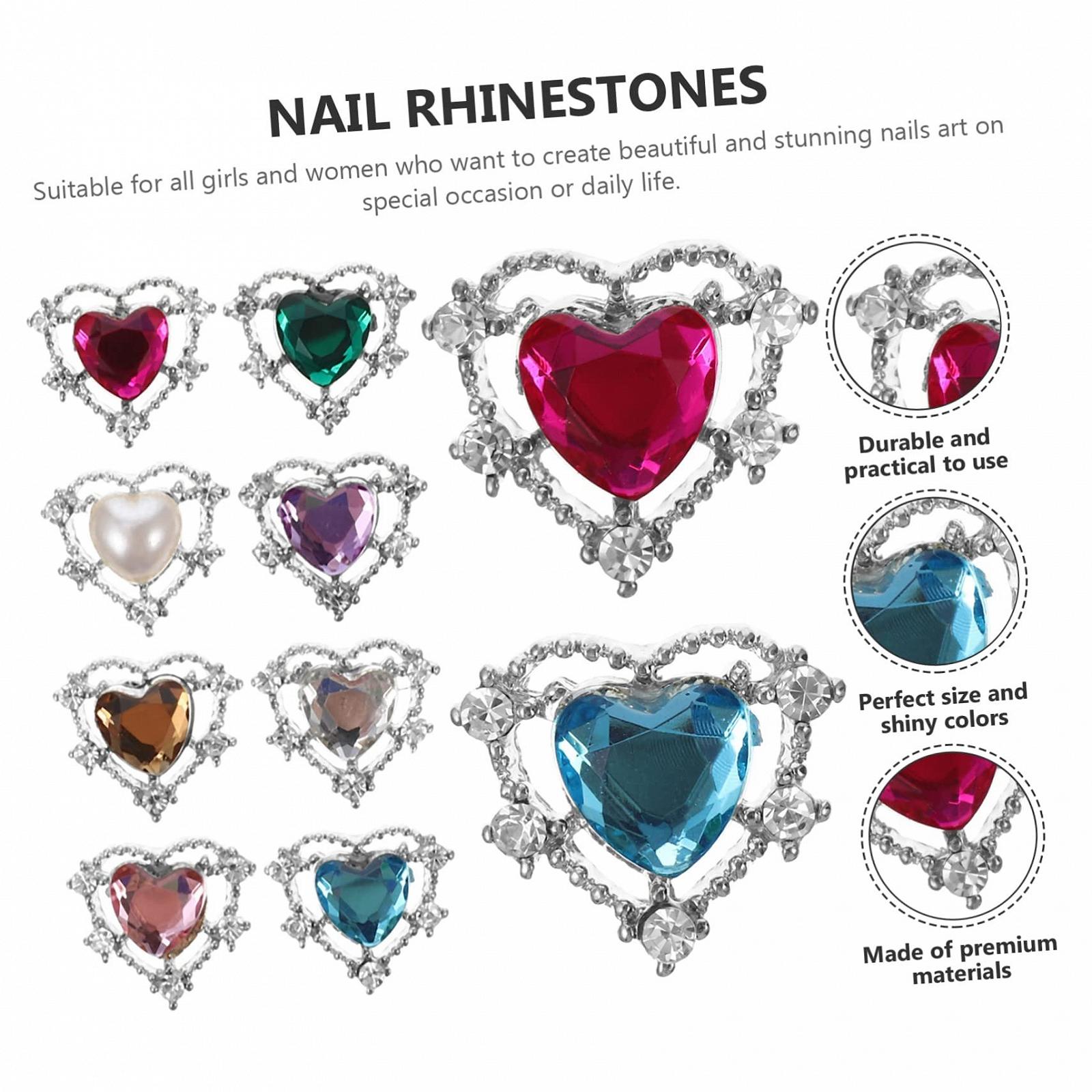 Прикраса для нігтів VILLCASE Прикраса для нігтів Серце Підвіска, фото №8