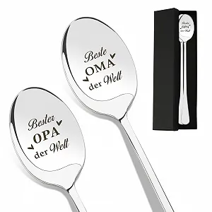 Ложка с гравировкой для бабушки и дедушки - Фото 1