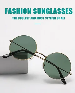 Сонцезахисні Окуляри Круглі KGDUYC Festival, Ретро, Стиль 60-х, Різнокольорові, 3 штуки - Фото 1