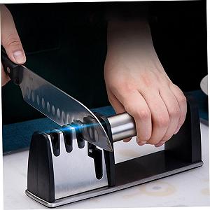 Точилка для ножей эргономичная кухонная настольная нескользящая synthetic.ua - Фото 1