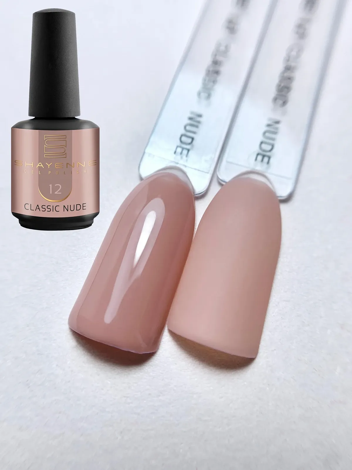 Гель-лак Shayenne Classic Nude Beige 12, 15 мл, бежевый, фото №1 Гель-лак Shayenne Classic Nude Beige 12, 15 мл, бежевый, фото №1