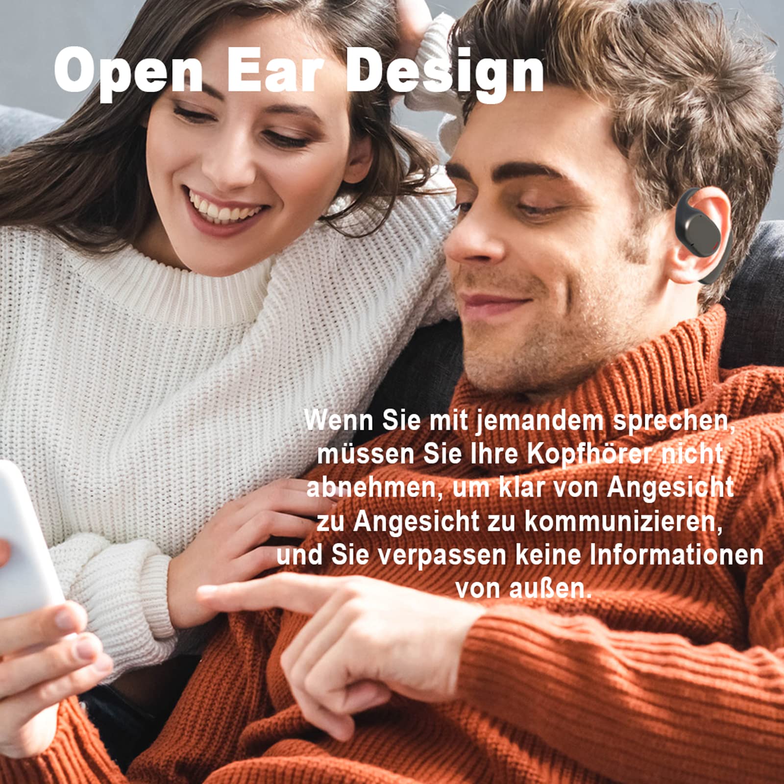 Наушники Bone Sound Air Line Bone Conduction Открытого типа Bluetooth Спортивные, фото №3