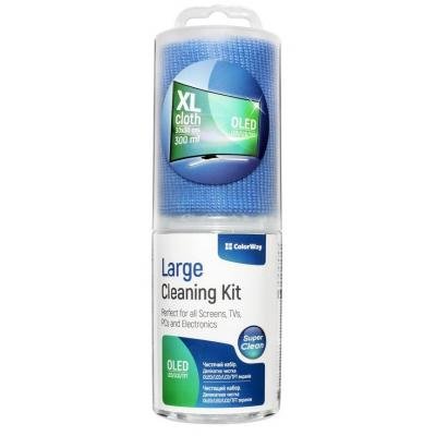 Спрей ColorWay Cleaning Kit for OLED/LED/LCD/TFT, 300ml, microfibre XL (CW-5230), фото №5 Спрей ColorWay Cleaning Kit for OLED/LED/LCD/TFT, 300ml, microfibre XL (CW-5230), фото №5
