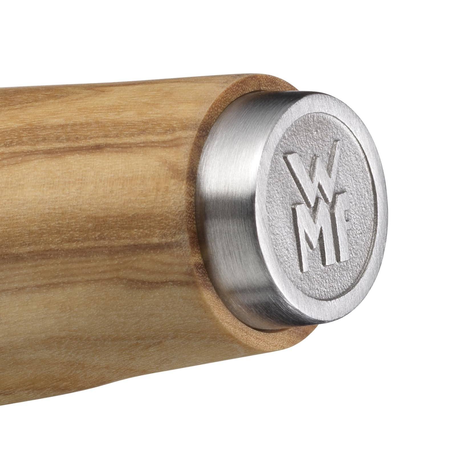 Набір ножів WMF Grand Wood 3 штуки Ніж Дерев'яна ручка Виробництво Німеччина Оливкове дерево Кований Кухонний Ніж Особлива сталь, фото №9