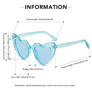 Сонцезахисні окуляри Серце RUNHUIS Форма котяче око Колір Candy synthetic.ua - Фото 1