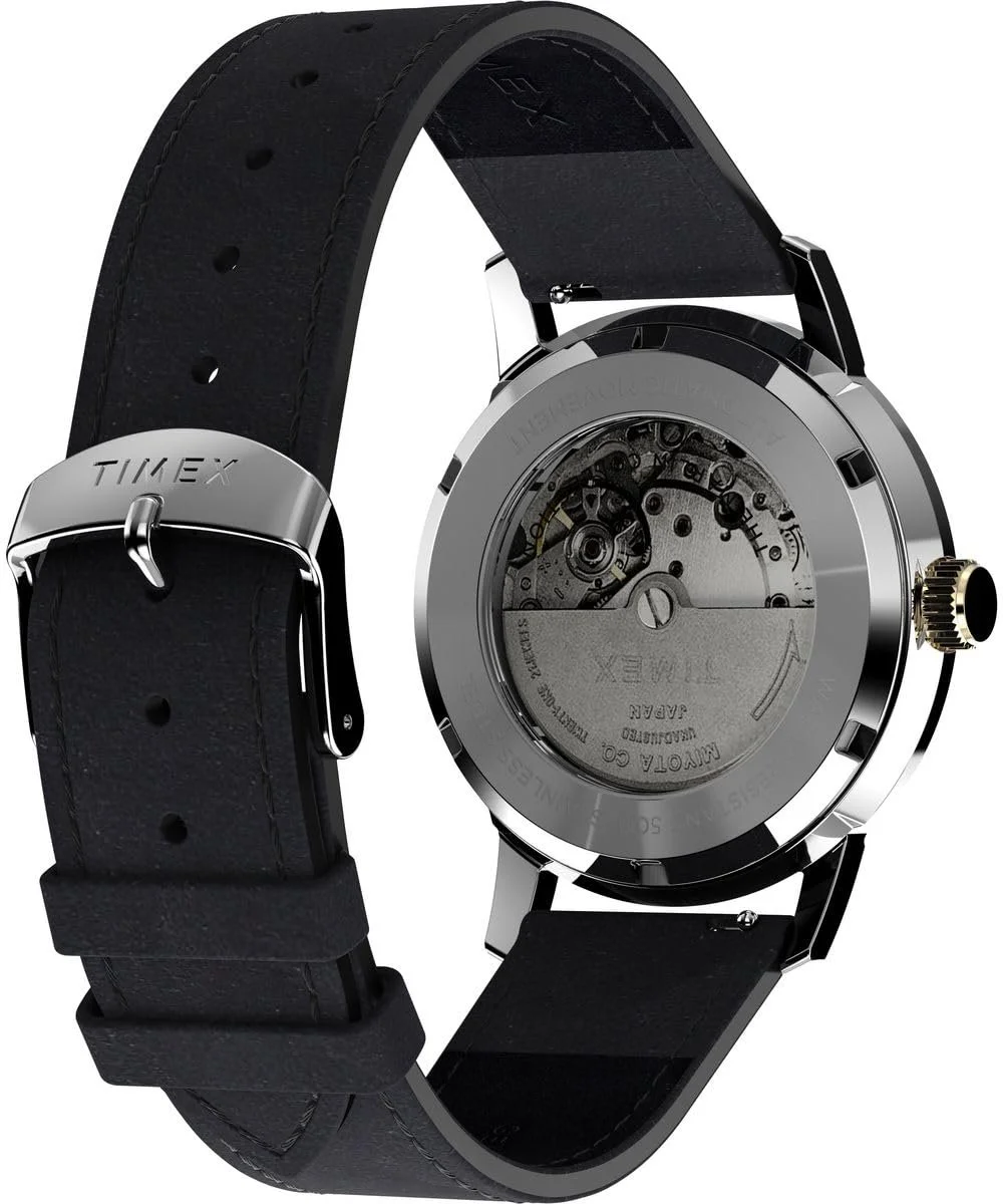 Часы Timex Marlin Automatic Automatic для мужчин с аналоговым дисплеем и кожаным ремешком, фото №5 Часы Timex Marlin Automatic Automatic для мужчин с аналоговым дисплеем и кожаным ремешком, фото №5