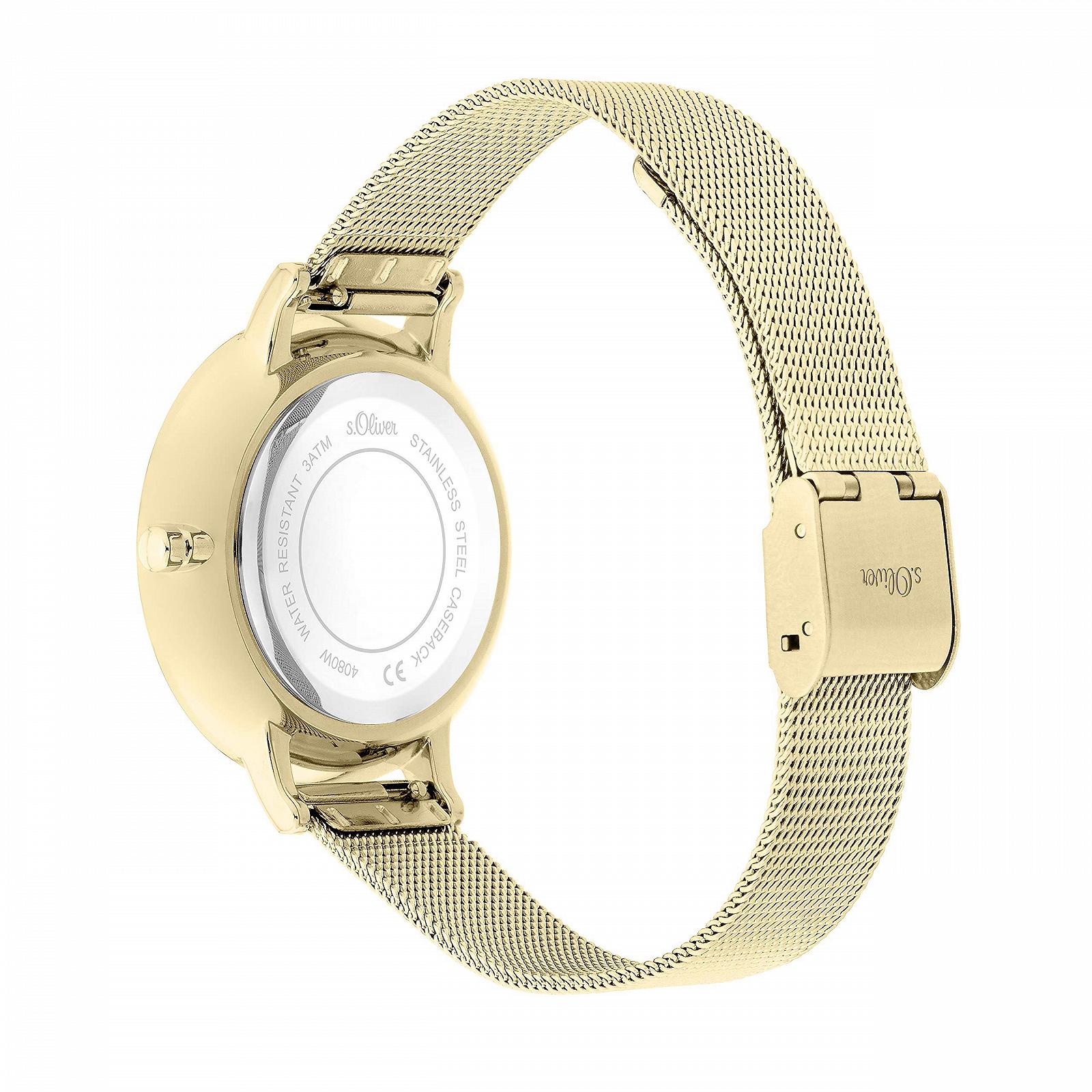 Годинник s.Oliver Золотий SO-4080-MQ Браслет, фото №2