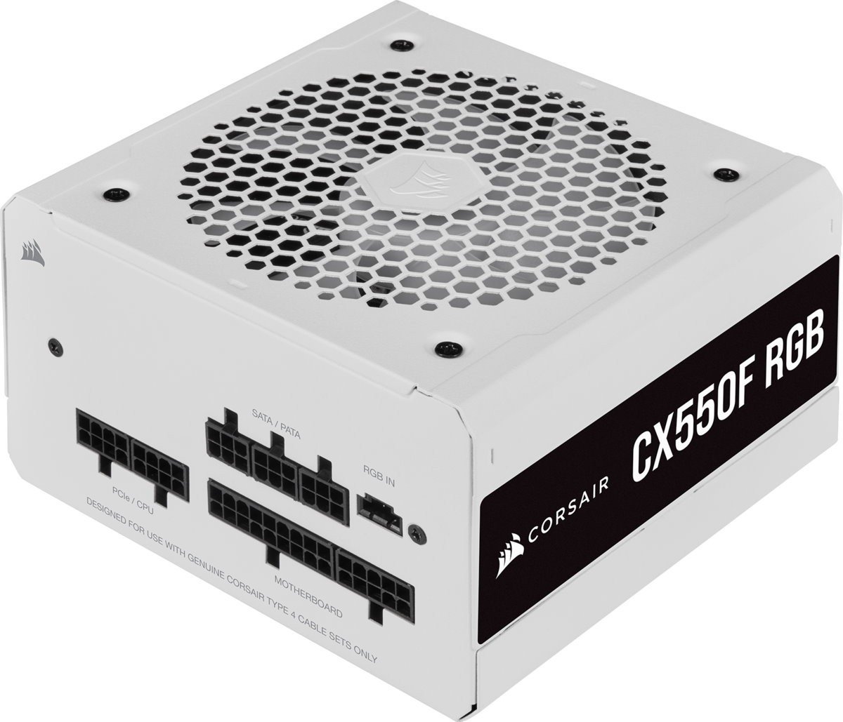 Блок питания CORSAIR CX550F RGB 80 PLUS Bronze White , фото №3