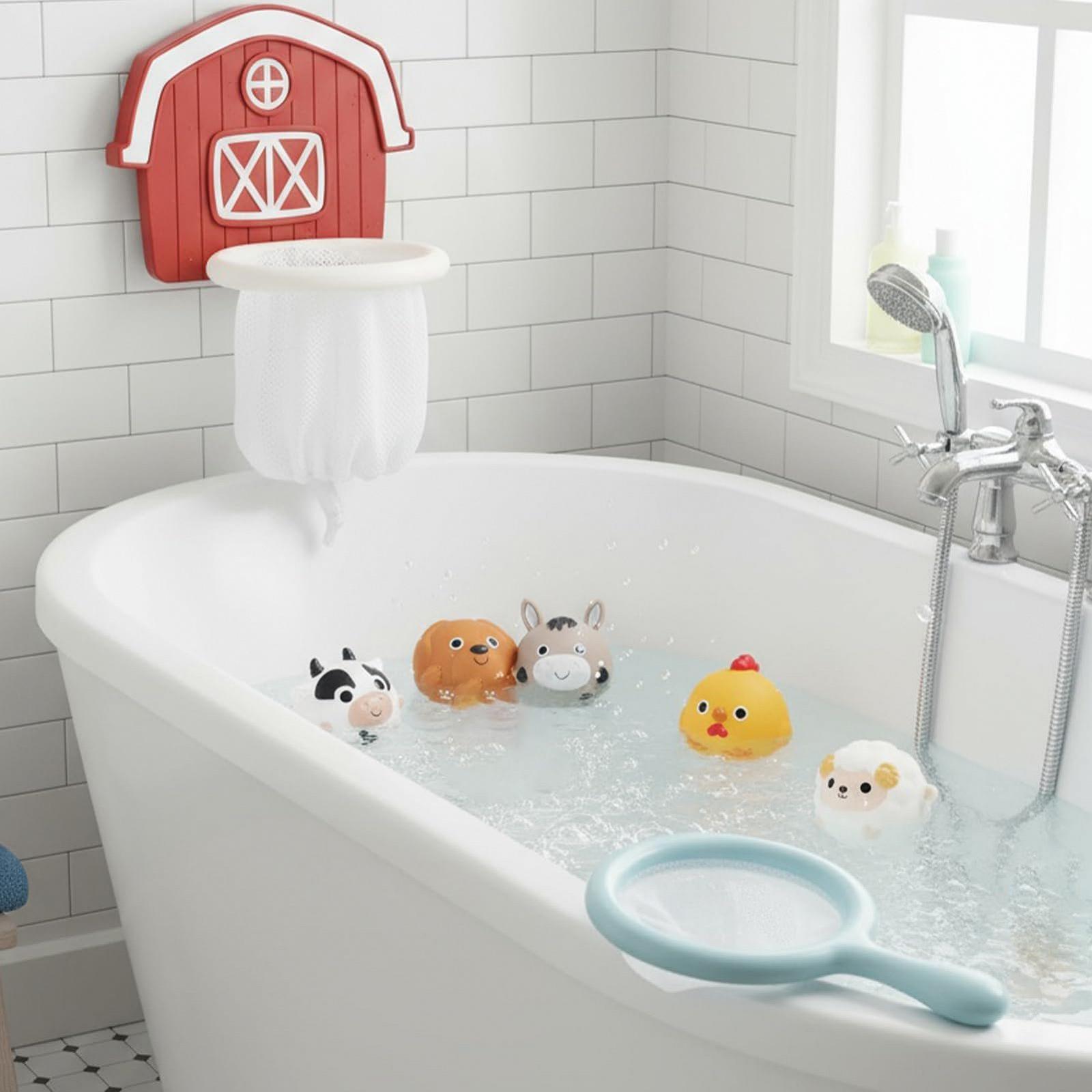 Игрушка для ванны Баскетбольная корзина с крепкими присосками, фото №3