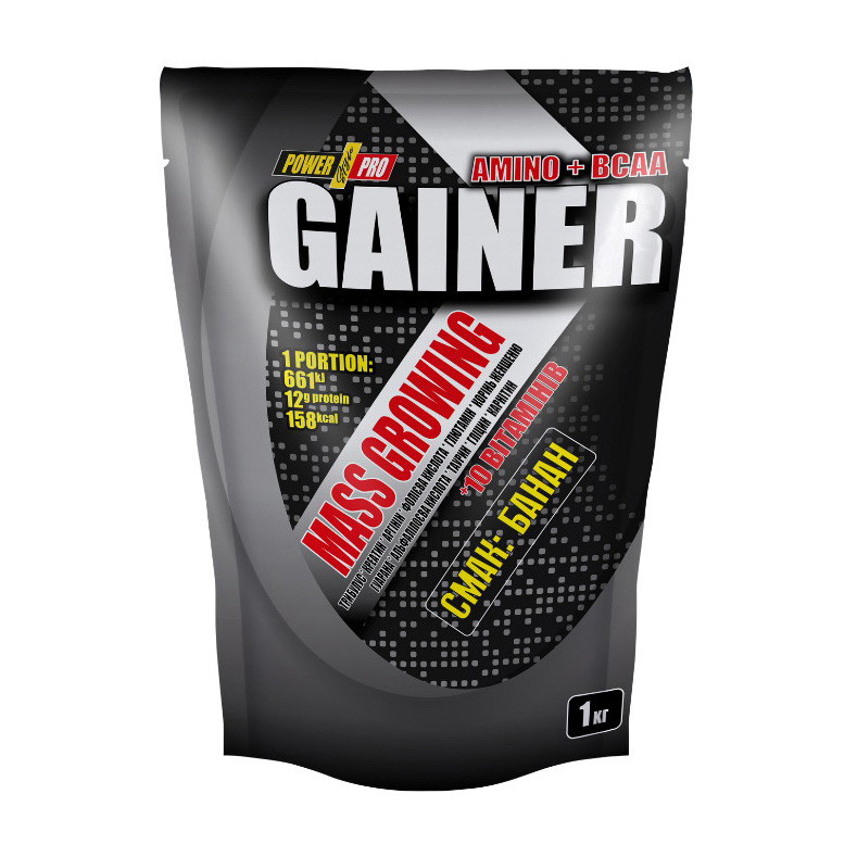 Mass Growing Gainer 1 kg шоколад, фото №1