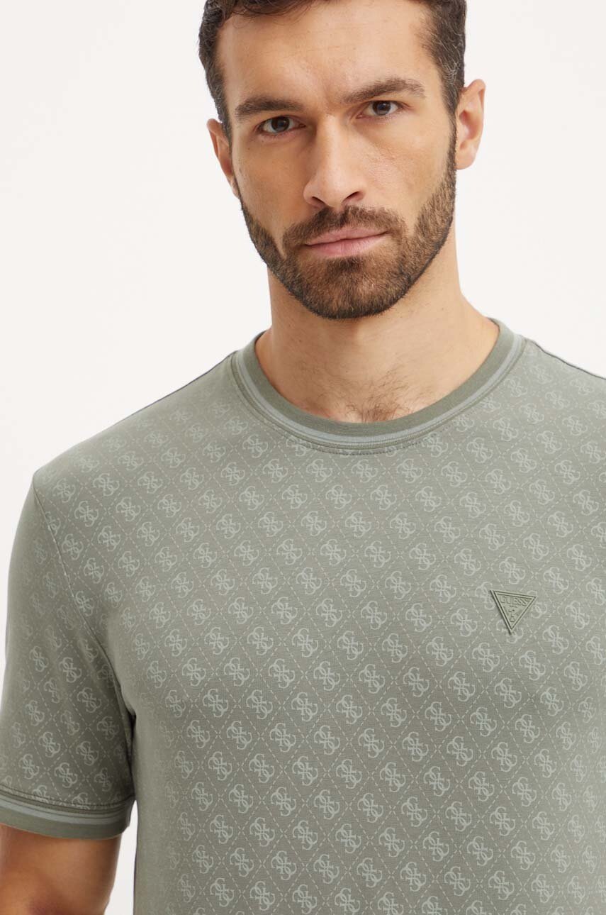 Мужская футболка GUESS Activewear / Зеленая / Размер M, фото №5