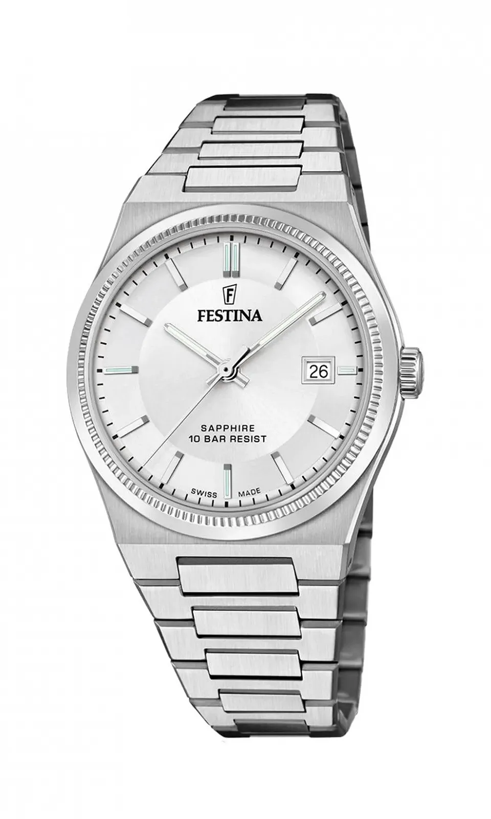 Часы Festina Swiss Made Мужские со стальным браслетом F20034/1, фото №1 Часы Festina Swiss Made Мужские со стальным браслетом F20034/1, фото №1