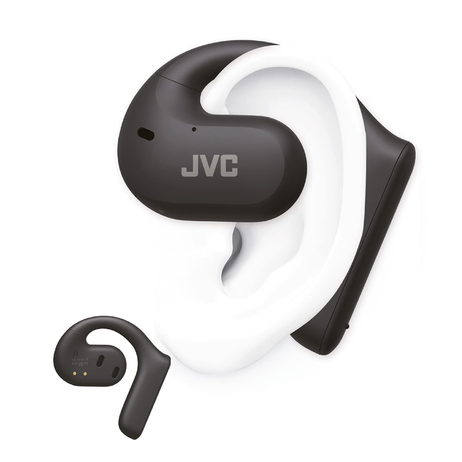 Наушники JVC HA-NP35T-B True Wireless Открытый дизайн Черный, фото №1