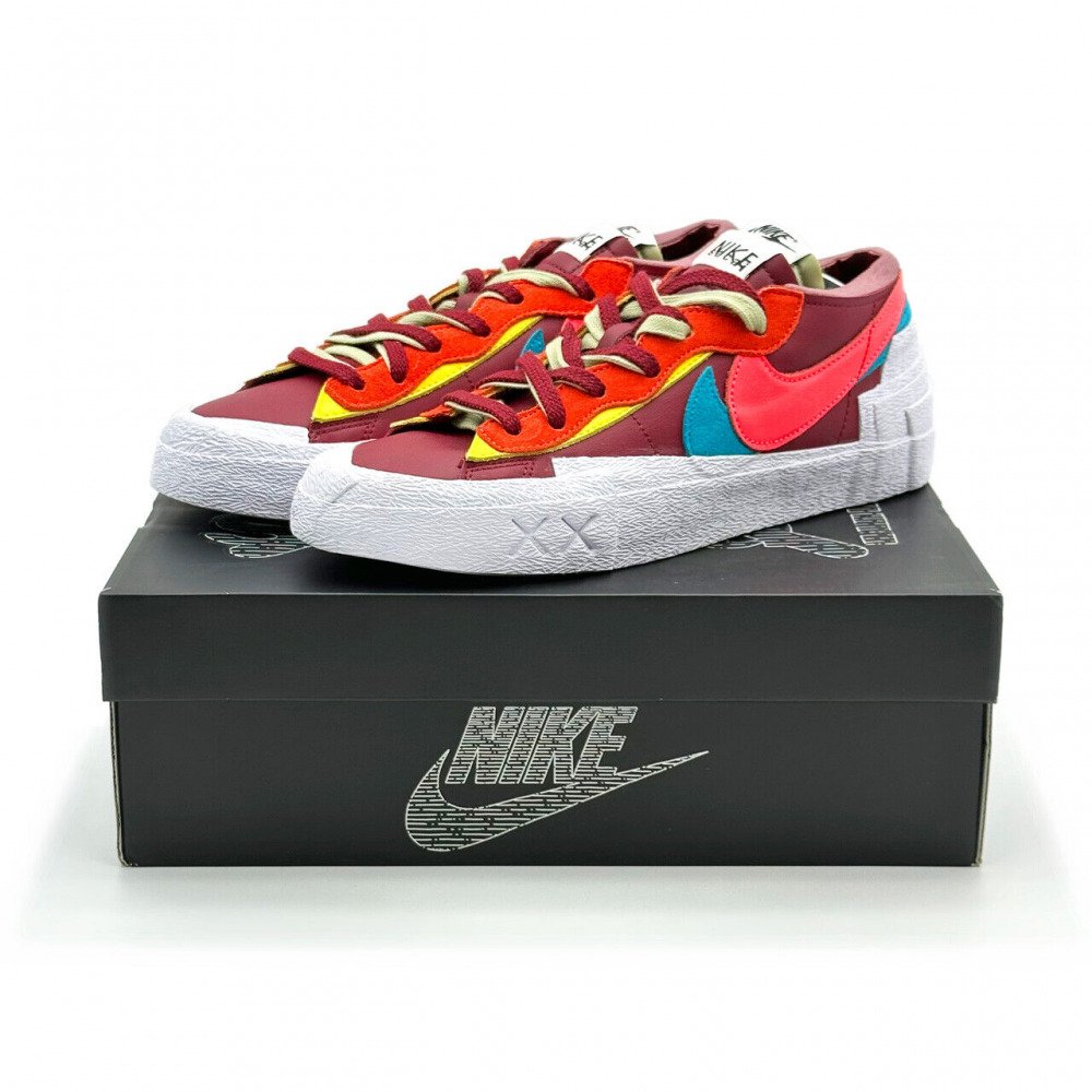 Кроссовки Nike Blazer Low sacai KAWS Red, размер 36, фото №2