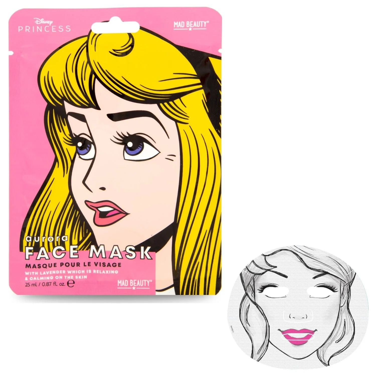 Тканевая маска для лица Mad Beauty Disney Pop Princess Collection, фото №3 Тканевая маска для лица Mad Beauty Disney Pop Princess Collection, фото №3