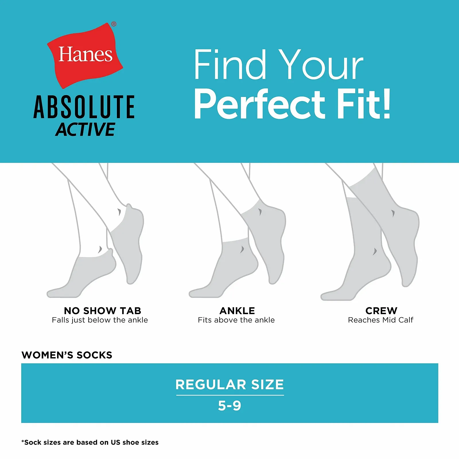 Женские носки Hanes (4 пары в упаковке), фото №5