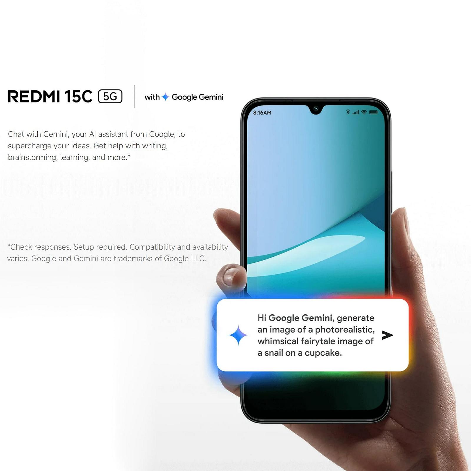 Смартфон XIAOMI Redmi 15C 6.9" 4/256 ГБ Mint Green, фото №8