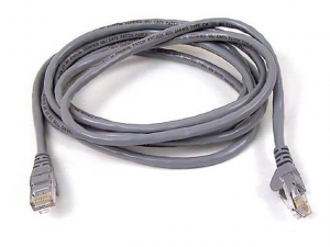 Патч-корд литой, UTP, RJ45, Cat.5e, 2m, серый, фото №1