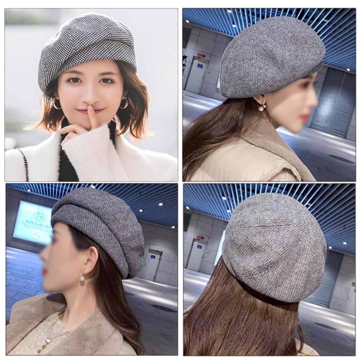 Берет WANYIG Зимовий Жіночий Корейський Стиль, фото №3